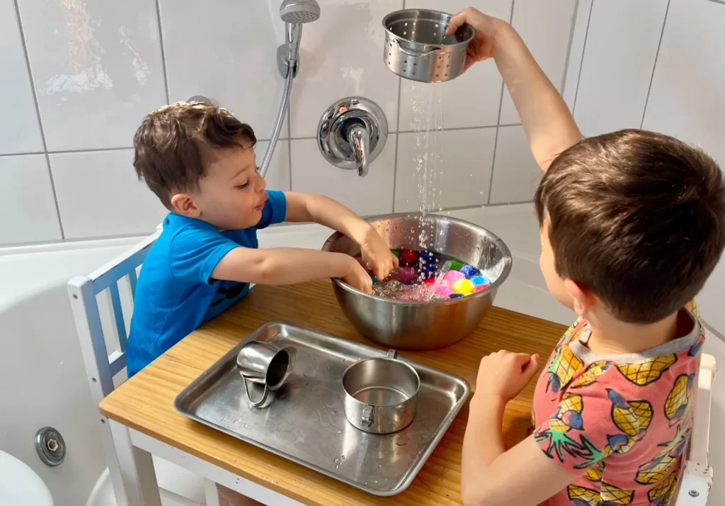 Pom Poms Sensory Bin for Kids (with a Mom’s Time-Out Twist!)